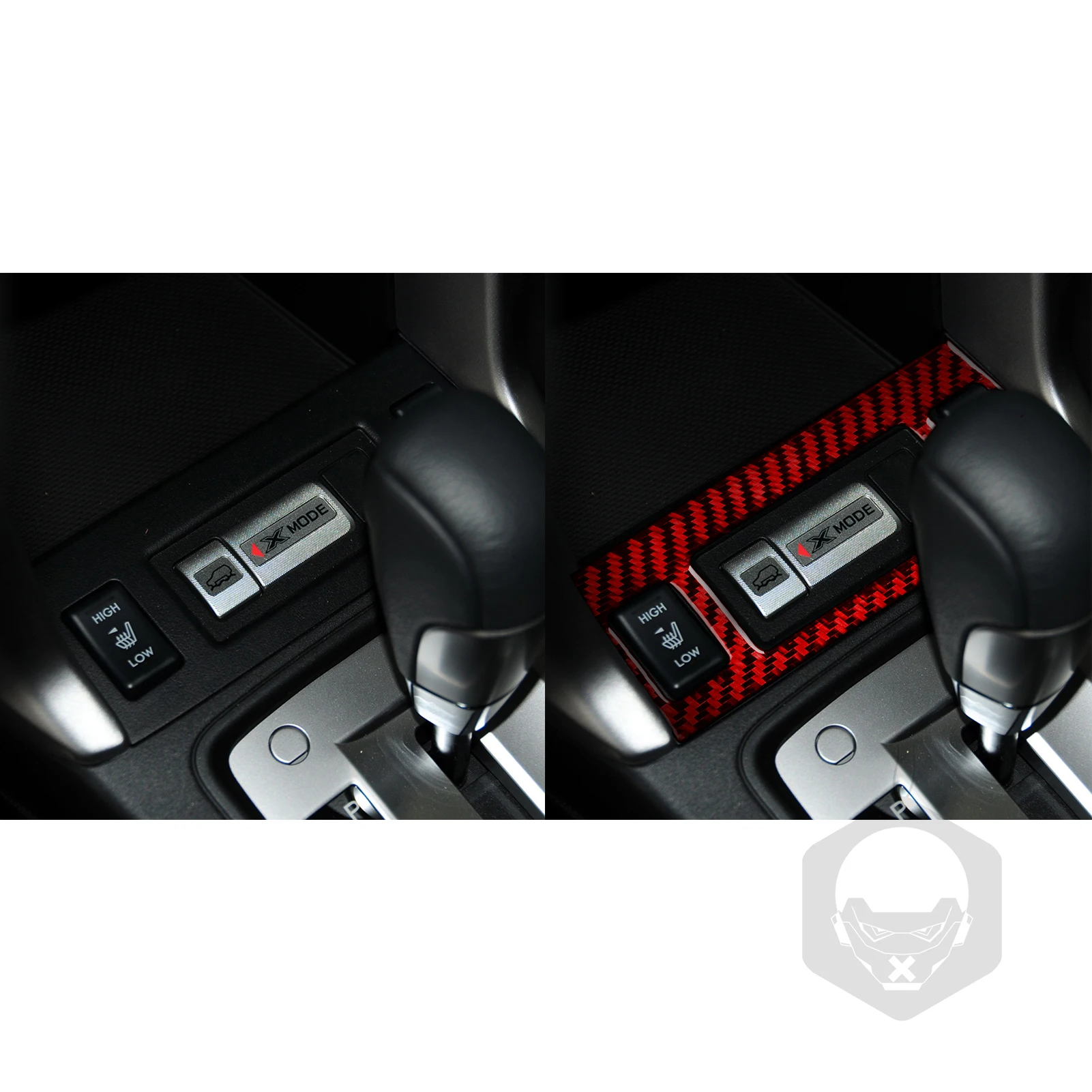 Autocollant Fibre De Carbone Pour Subaru Forester SJ 2014-2018 - Garniture Intérieure Poignées, Accoudoir, Boutons