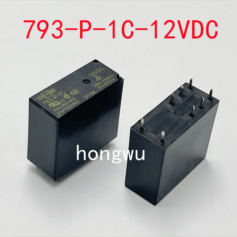

100% оригинальное новое 2 шт. реле 793-P-1C-12VDC 16A 8 контактов