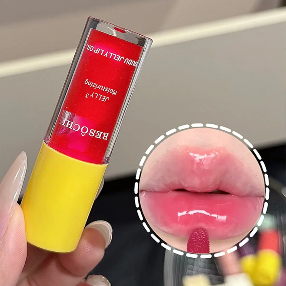 IJzige, transparante lipolie, waterglans, spiegelglans, nude vloeibare lippenstift, natuurlijke, transparante glans en hydraterende lipgloss, Koreaanse lippen make-up_voghion.com