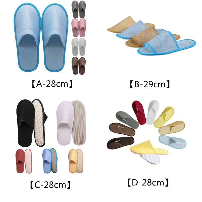 5 Pairs Disposable Slippers Hotel Travel Slipper Sanitary Party Home Slipper  Guest Use Folding Men Women Linen Indoor Slippers - AliExpress