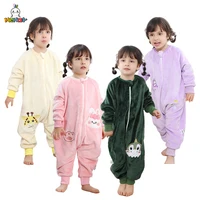 MICHLEY Cute Flannel Children Baby Sleeping Bag Sack Sleepsack Winter Warm Pajamas Sleepwear Pajamas For Girls Boys Kids 1-6T 1
