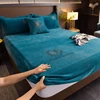 Thicken Velvet Bed Cover Elastic Bed Sheets Set Mattress Cover Soft Queen King Solid Color 90/150/x200 For Free Shipping 1