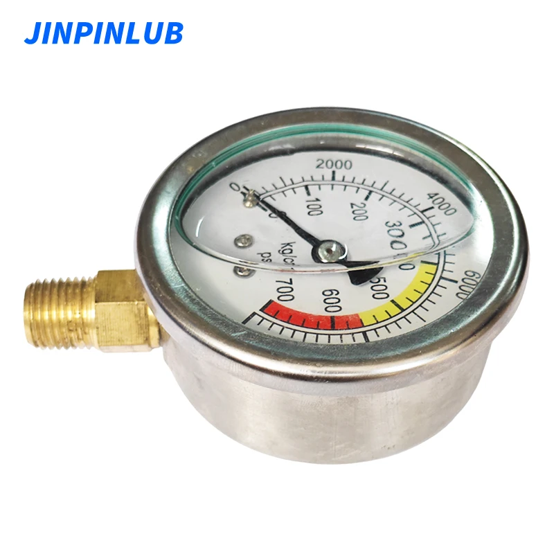 High pressure digital meter gauge 700bar stainless steel case double-range seismic hydraulic pressure gauge pressure vacuum gauge