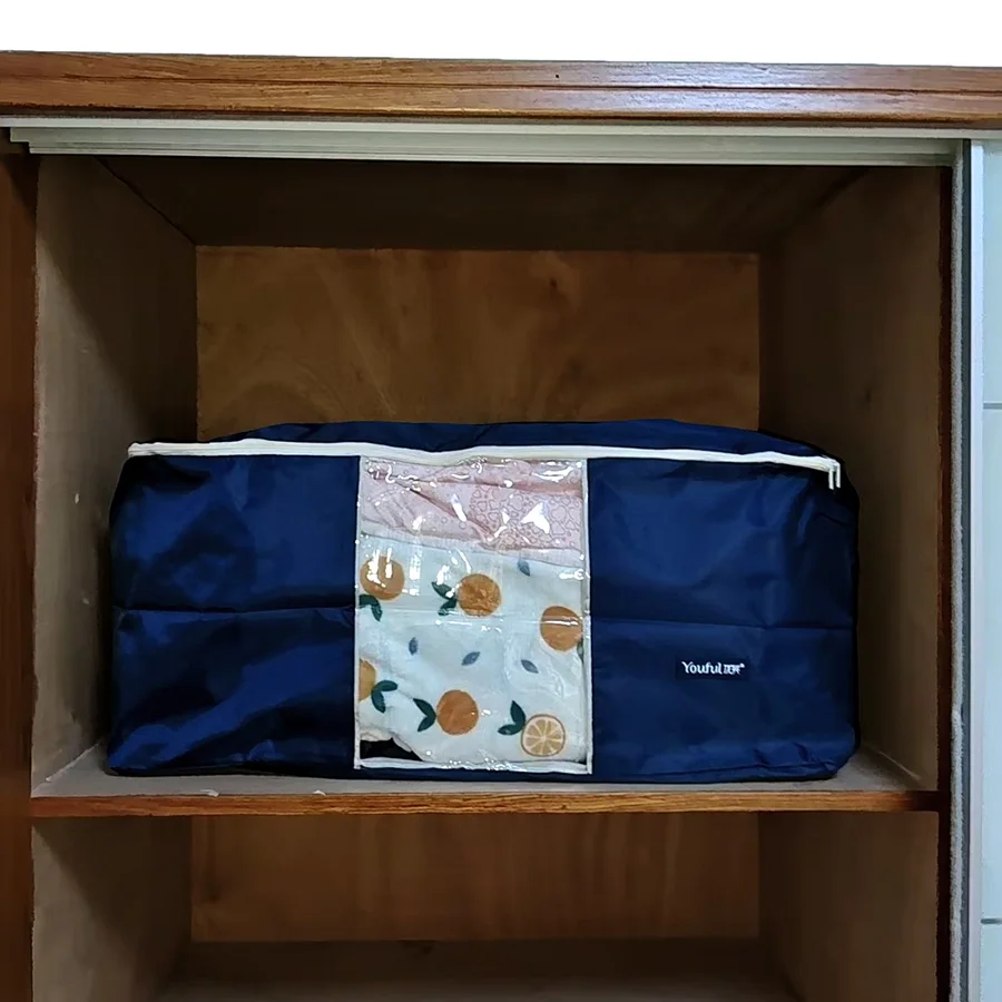 Oxford cloth cotton quilt storage bag washable oversized clothing sorting dust-proof bag 2