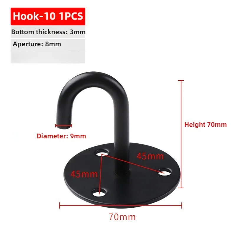 Heavy Duty Stainless Steel Hook Eye Plate Hanger for Ceiling and Wall Mounting