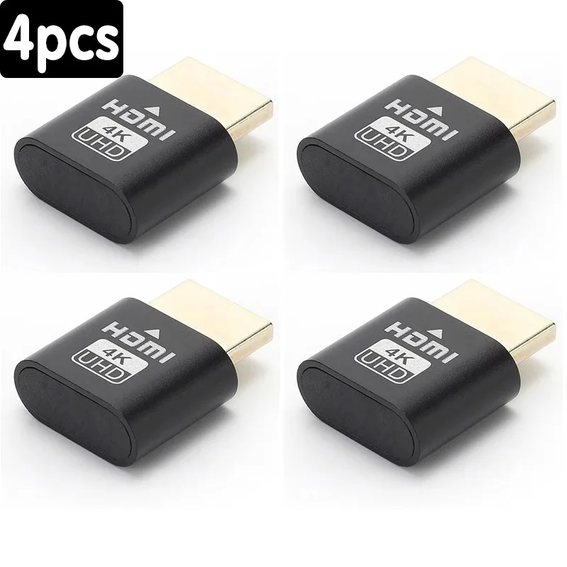 4K HDMI Virtual Display Adapter - LED Dummy Emulator Plug