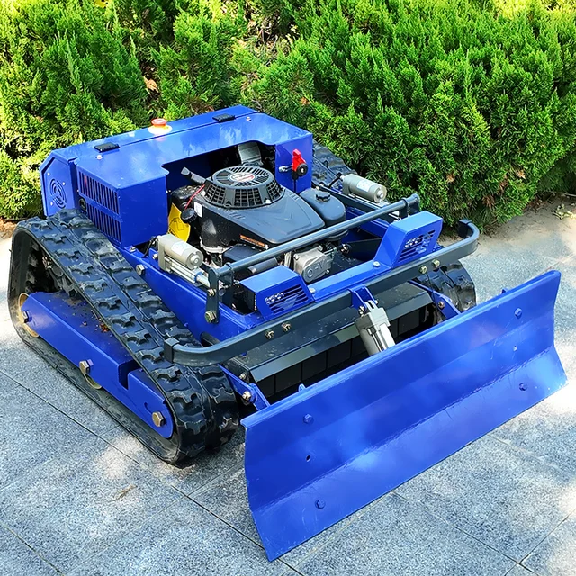 Customized Automatic Crawler Lawn Mower - Remote Control Commercial Grass Cutting Machine for Winter Snow Removal 6