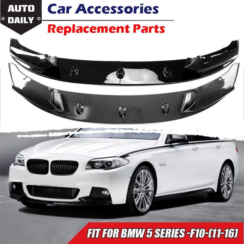

Front Bumper Lower Splitters Lip Deflector Diffuser Guard Trim Car Body Refit Kit Fit For BMW 5Series F10 535i 528i 2011-2016