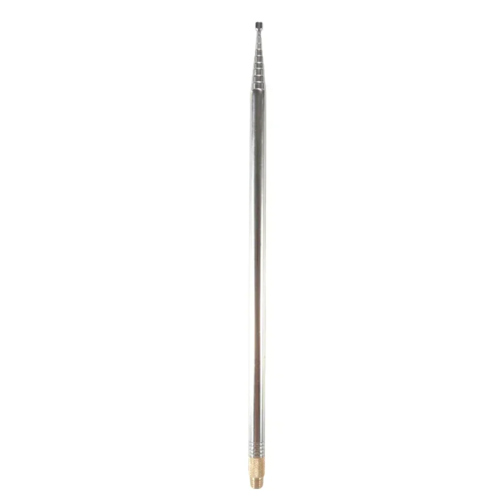 304 Stainless Steel 2.5M Telescopic Whip Antenna For PAC-12 JPC-7 Portable Short Wave Shortwave SW With M10-3/8 24 Adaptor