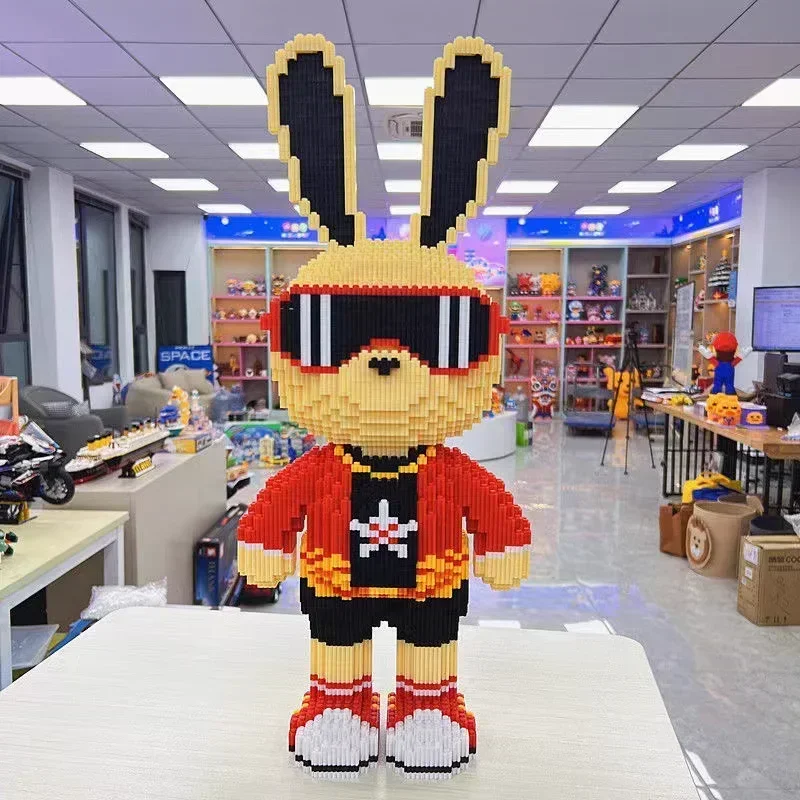 Building Blocks Bear Kids Toys Cartoon Candy Rabbit Model Building Block Micro Bricks Boys Girls Christmas Birthday Gift - 6