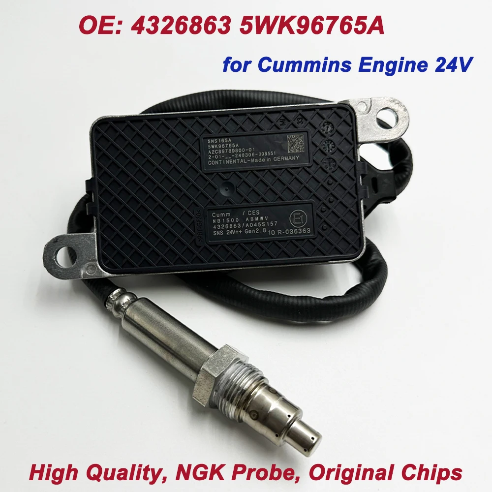 

High Quality Chips for NGK Probe 5WK96765A 4326863 Nitrogen Oxygen NOX Sensor for Cummins Truck Engine 5WK96765B A2C95913000-01