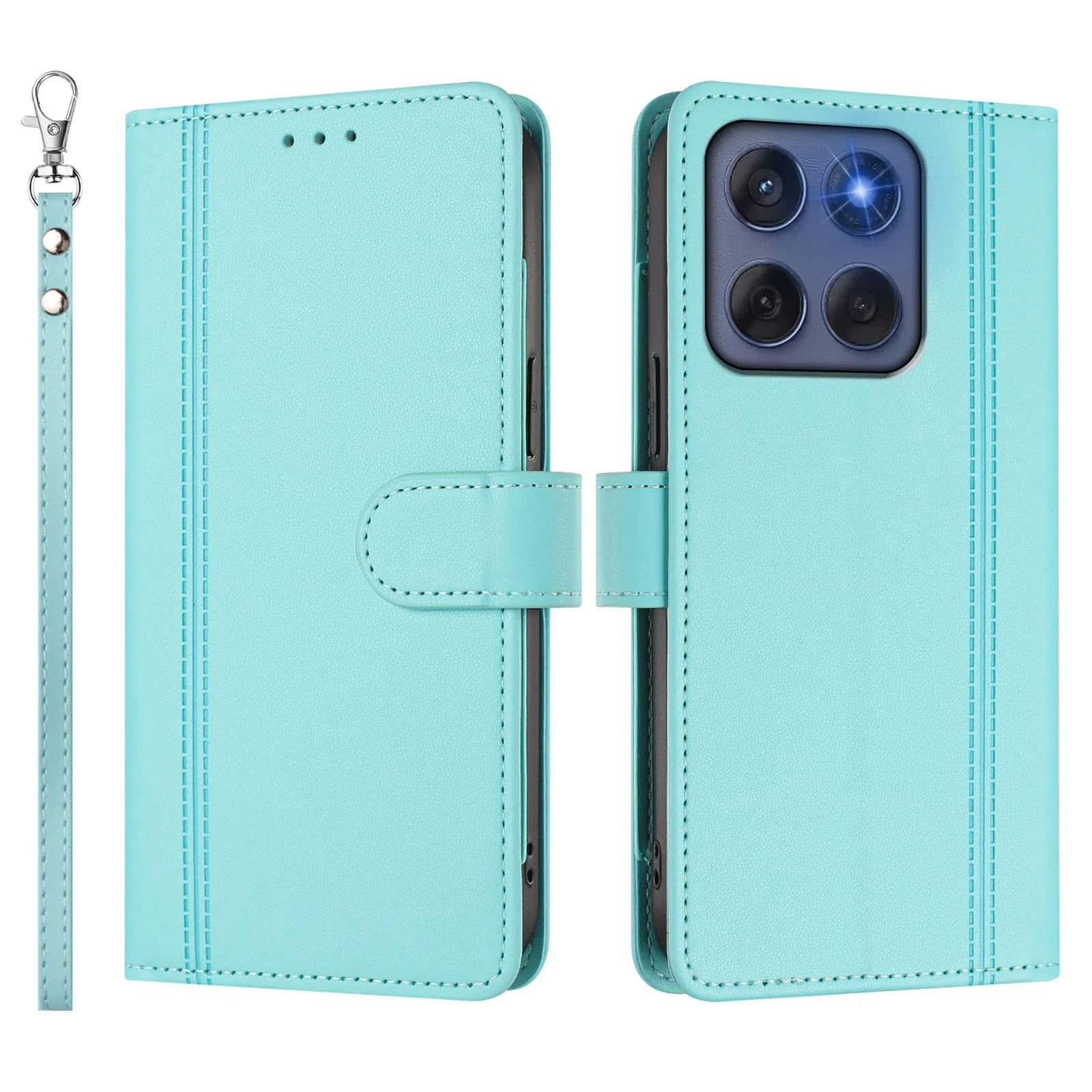 Slim Flip Magnetic Clasp Wallet Case with Enhanced Design​