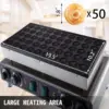 110V Mini Dutch Pancake Baker, 50PCS 1700W Commercial Electric Nonstick Waffle Maker Machine, 1.8 Inches Pancake Maker wit 4