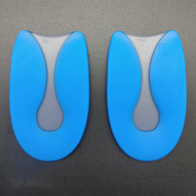 Plantillas de Gel de silicona para el talón, almohadillas para aliviar el dolor de pies, protectores de fascitis Plantar, almohadillas para el cuidado de los pies
