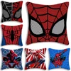 Black White Cool Pillow Covers Sofa Decorative Home HOT Marvels Spiders Man Double-sided Printing Short Plush Cute Cushion Cover 1