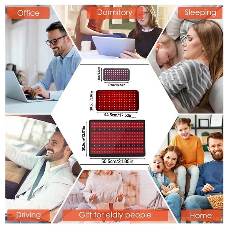LED Red Light Pad 660nm&850nm Infrared Light Therapy Belt light therapy belt
