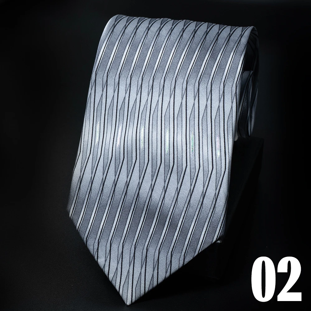 100% Real Silk Men Necktie 10cm Wide Classic Business Formal Neck Tie Luxury Pure Natural Silk Knit Woven Necktie For Wedding