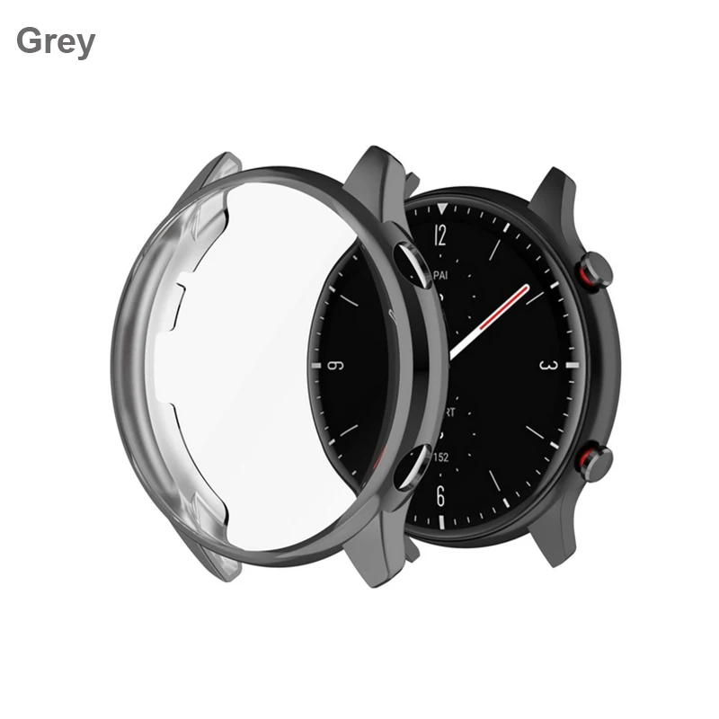 Premium Amazfit GTR Case Protector with Screen Film - Durable TPU Shell Protection Cover Accessories
