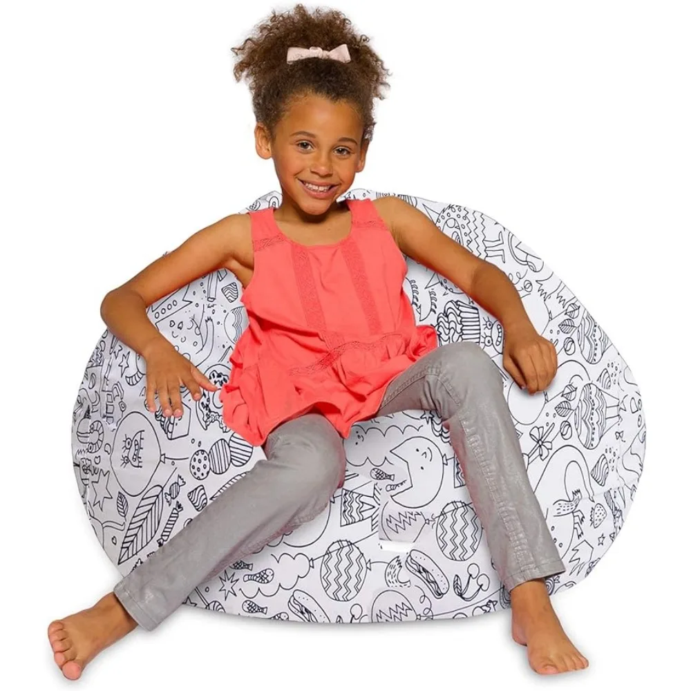 

Bean Bag Sofa Super Soft Beanbag Chair Couch Sofas Living Room beans bags chairs for Kids,Teens,38in - Large