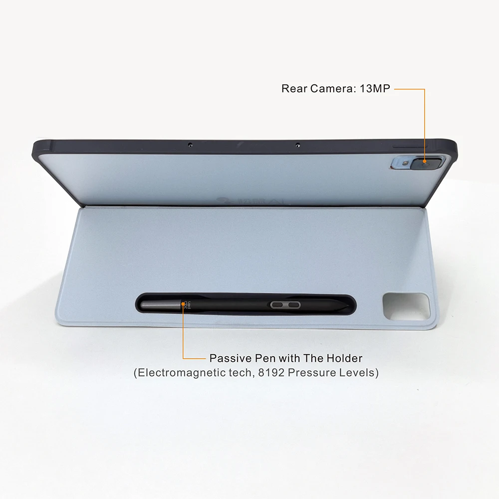 13MP 카메라 패널 4K 8192 레벨 디지털 펜 드로잉 태블릿 PC 안드로이드 8+128GB USB 인터페이스 그래픽 교육용 필기 패드
