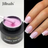 Jillnails Self Leveling Builder Hard Gel for Nails Extension 50g Medium Natural Clear Milky Pink French White Nail 1