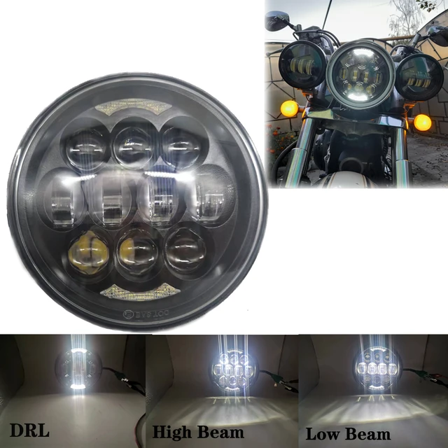 Eagle Lights 5 3/4 LED Headlight Kit with Halo Ring for Harley Davids