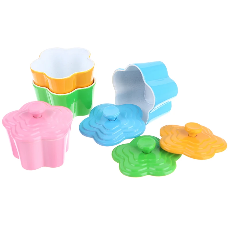 1:12 Dollhouse Miniature Kitchen Utensils Cooking Ware Mini Pot Boiler Pan Doll House Accessories Play Kitchen Toy 6
