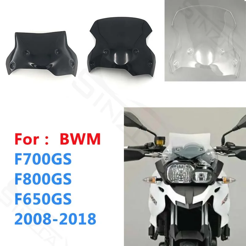 For BMW  F700GS F750GS F800GS F650GS F 800 700 650 F800 F700 F650 GS 08-18 12 13 14 15 16 17Windshield Windscreen Wind Deflector