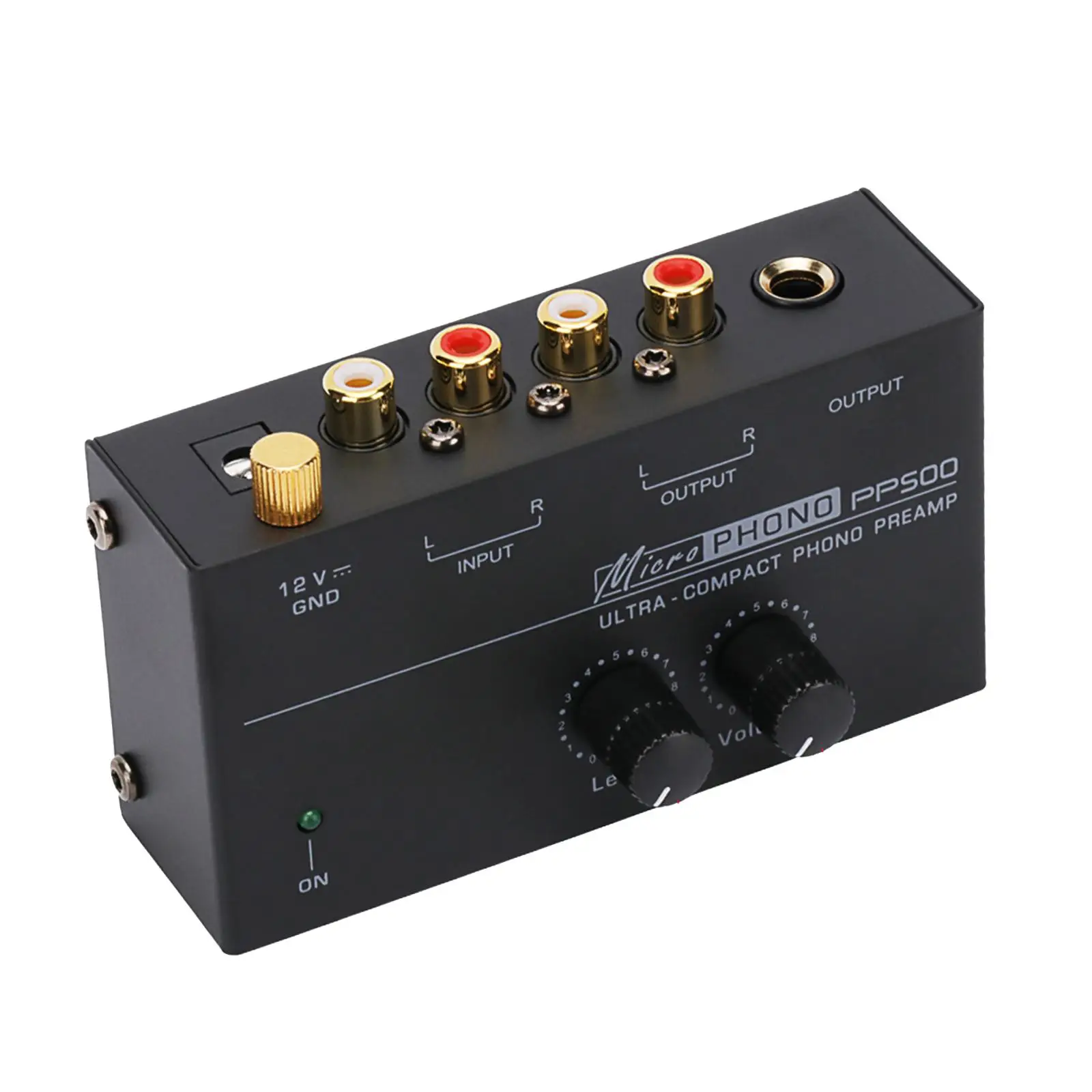 

Phono Turntable Preamp Low Noise DC 12V Record Player Preamplifier Turntable Amplifier Preamp for Speakers Amplifiers Computers