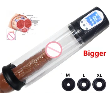 Electric Penis Pump Sex Toys for Men Enlargement Dick Pump Penis Extender Vacuum Pump Penile Enlarger Erection Male Masturbator 2