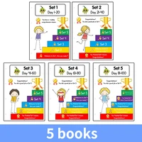 100 Days Graded Reading Comprehension Exercise Practice Preschool Learning English Homework Workbook 1
