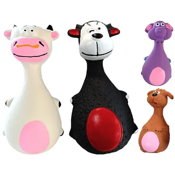 Dogs Durable Chew Toy Cartoon Sound-Producing Toy Indestructible Aggressive Chewing Toy Squeaky Football Toy Training Dental Toy 5