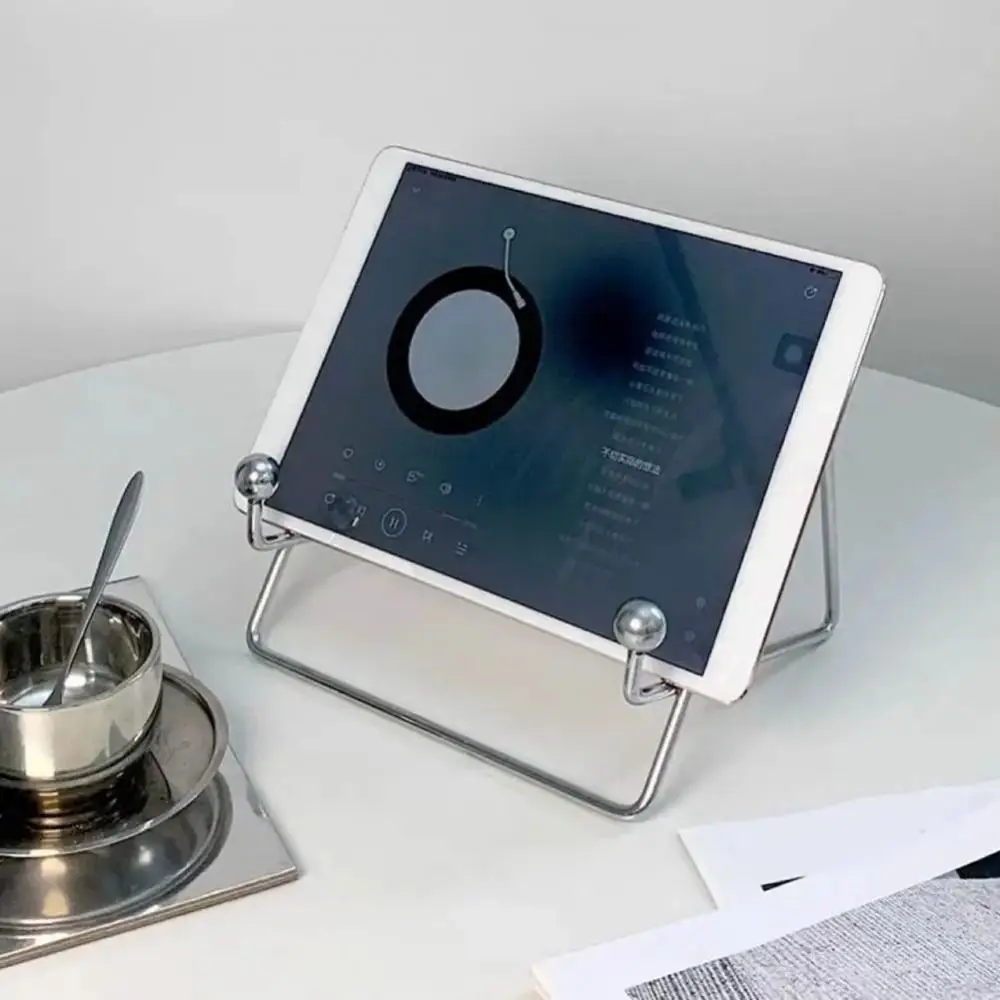 دعم مسطح معدني محمول ، حامل قراءة الكتب الإبداعية...