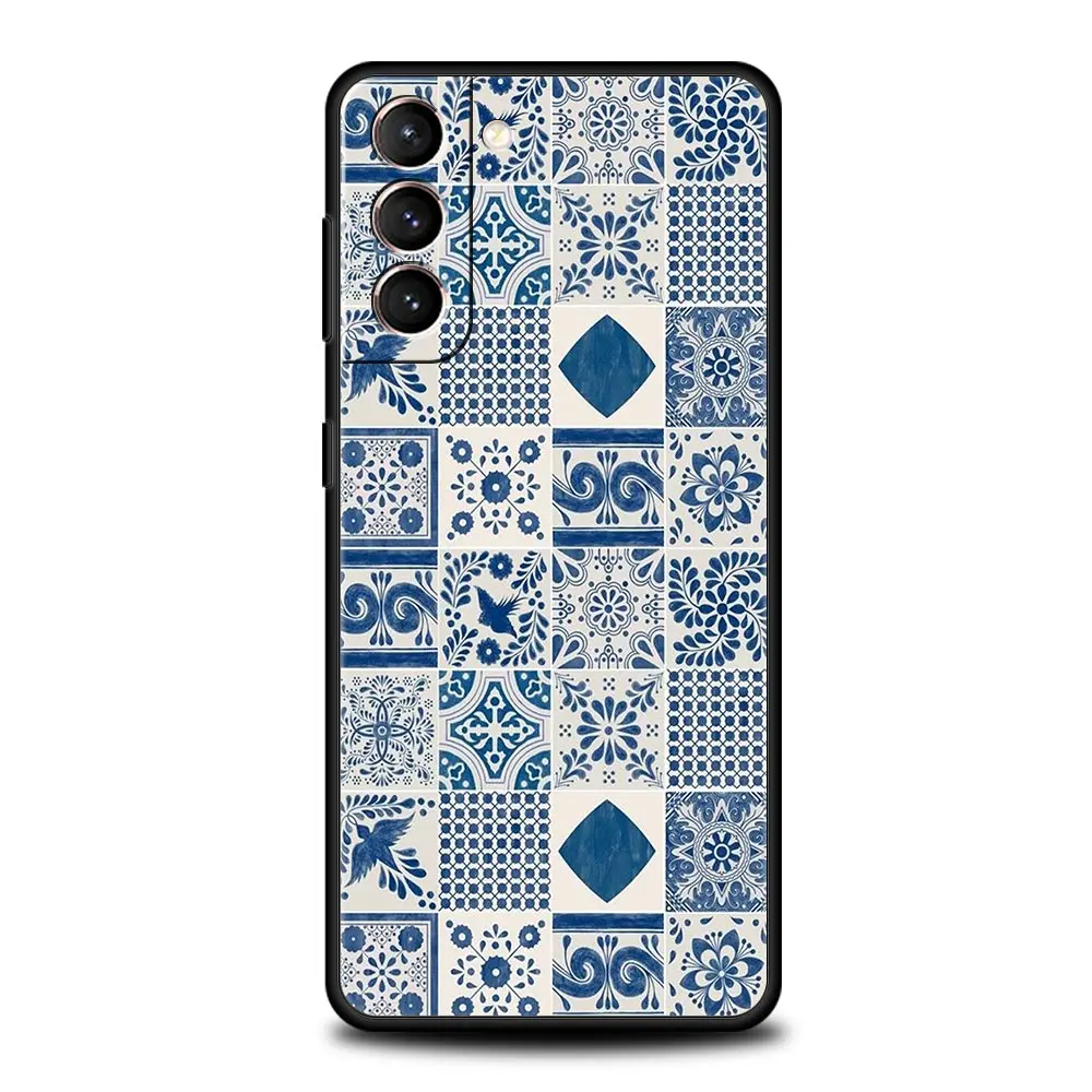 Mandala Flower Totem Silicone Phone Case with Protective Bumper
