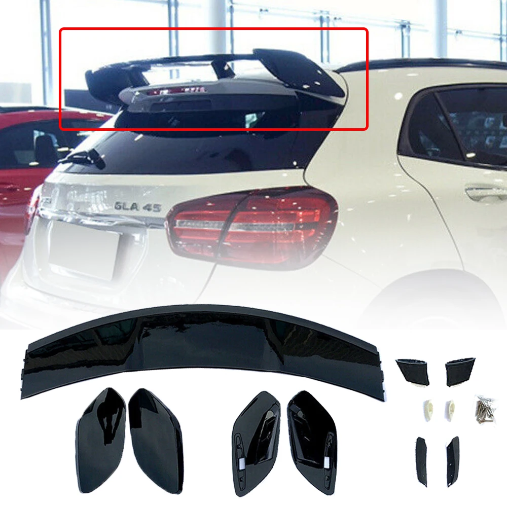 

Car Rear Trunk Spoiler Wing Window Roof Trim Tailgate For Mercedes Benz GLA Class X156 GLA180 GLA200 GLA220 GLA250 GLA45 AMG