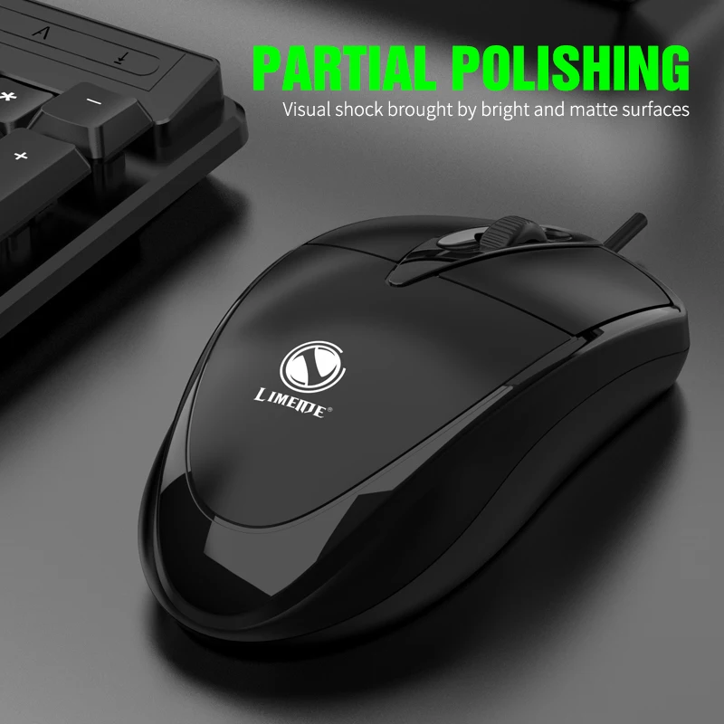 301 Wired Mouse Office Gaming Desktop Computer Laptop Business Mouse USB Optical Mouse - 4