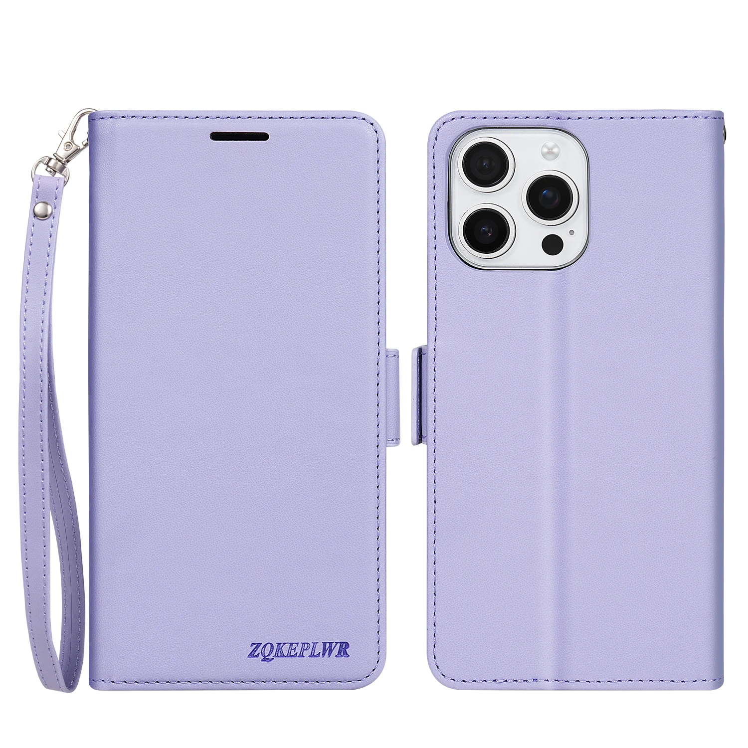 Leather Magnetic Flip Wallet Case with Card Slots and Shockproof Design