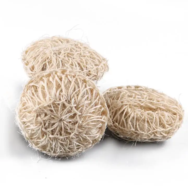 

Губка для ванны Sisal SN4095, натуральный органический очищающий скраб для тела ручной работы с шариками для душа