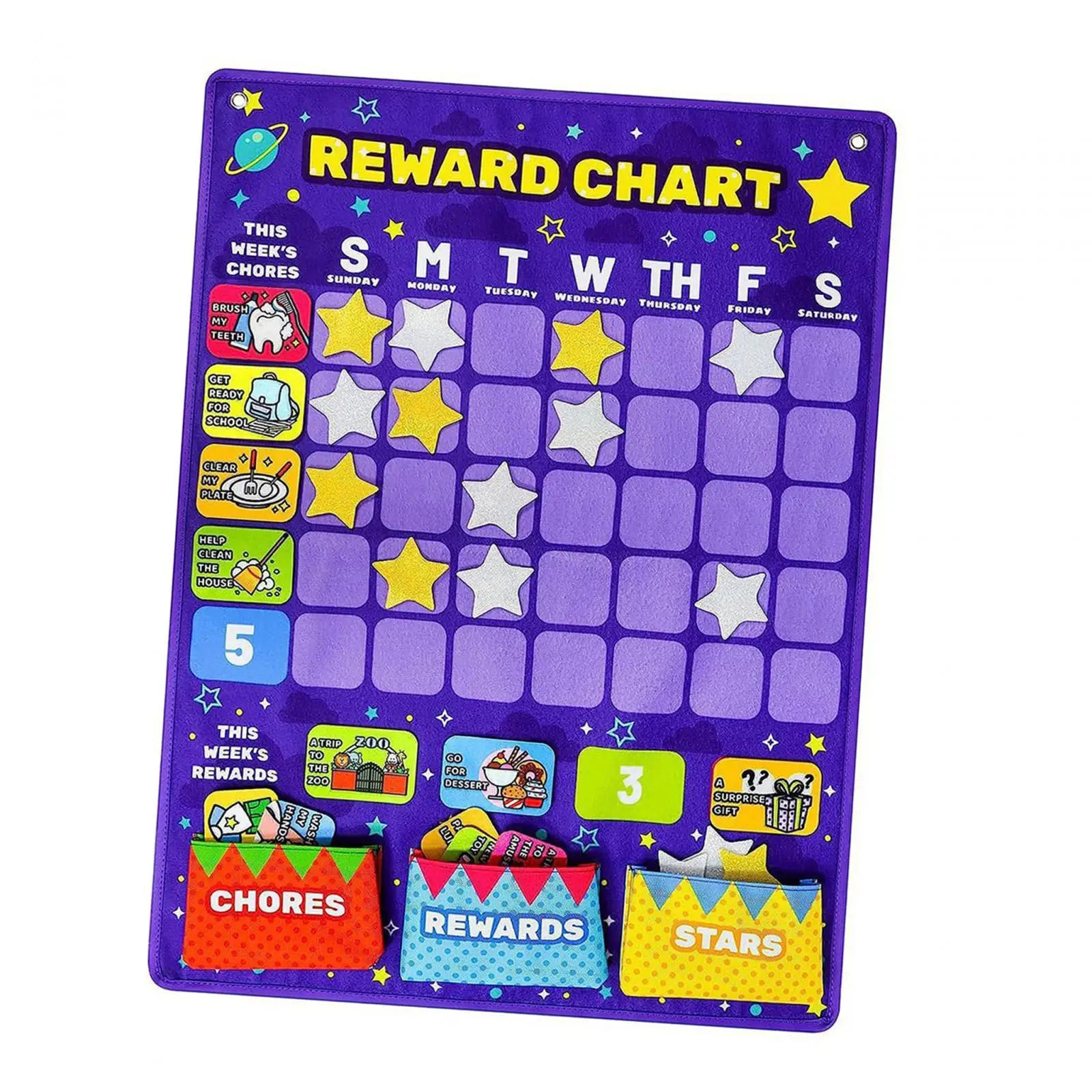 Daily Routine Good Behavior Charts Montessori Educational Toy Reward Chart