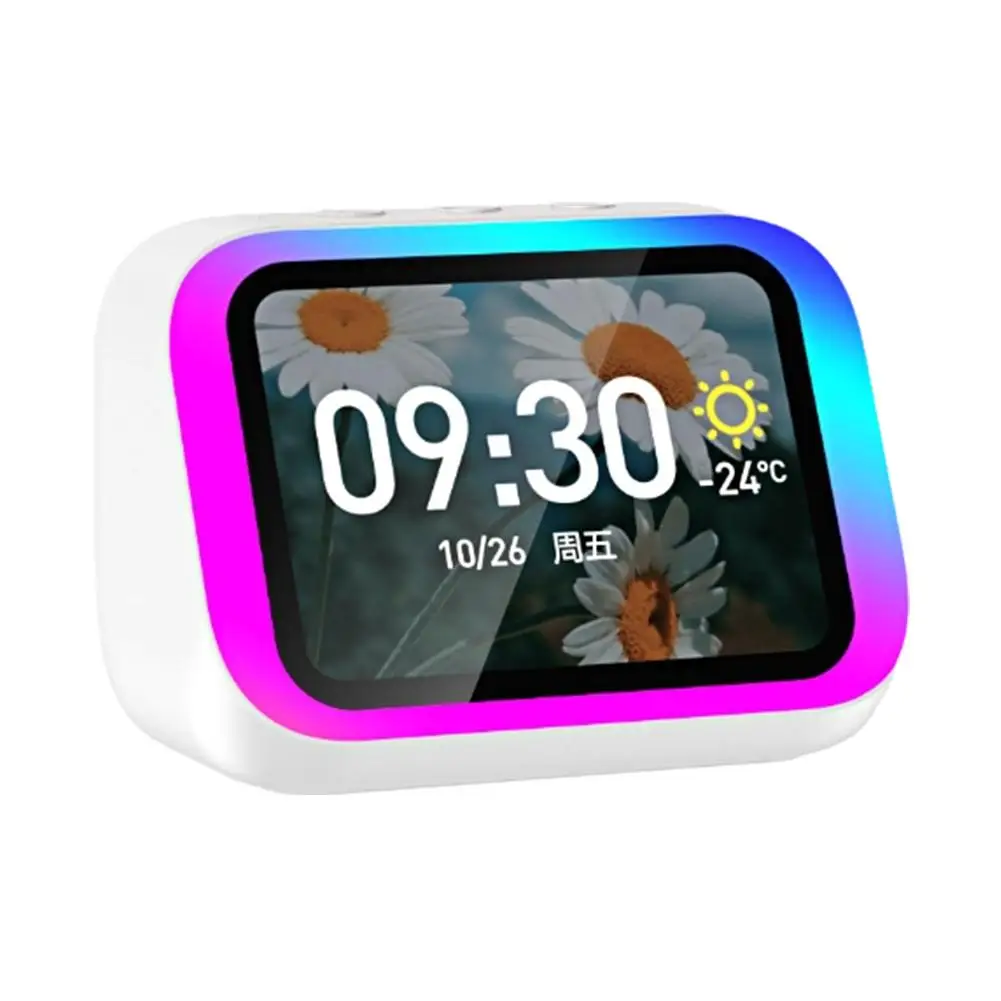 AI Sprachassistent Intelligenter Bluetooth-Lautsprecher Sprachfernbedienung Bildschirm Smart Display BT5.4Musik-Player Wecker