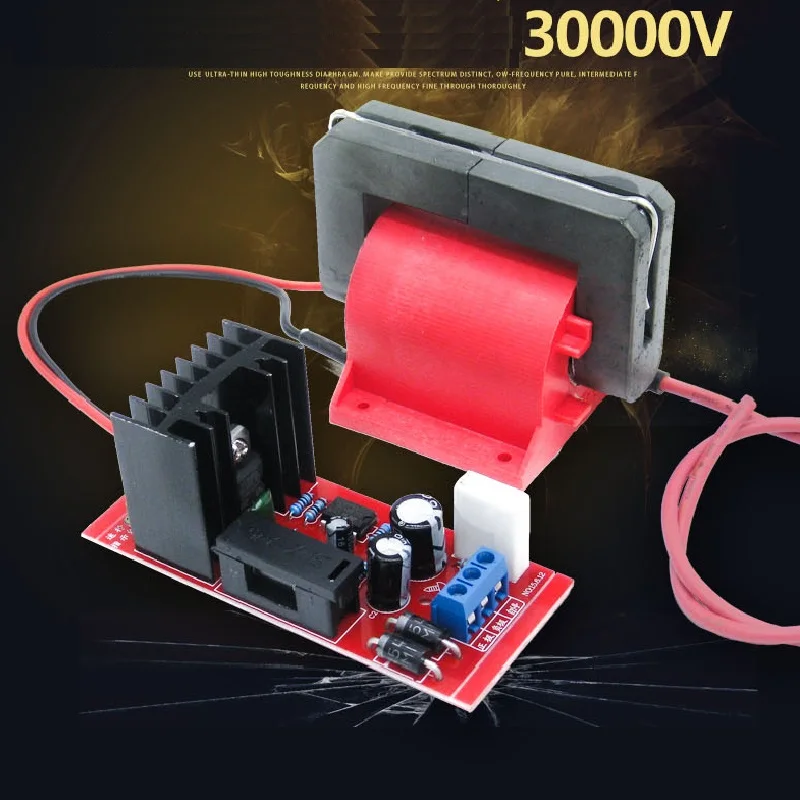 Pacote de Alta Tensão Unidade Board Inverter Gerador Eletrostático Rápido Flash Bolsa de Carregamento de Alta Potência 30000v 20000v Novo