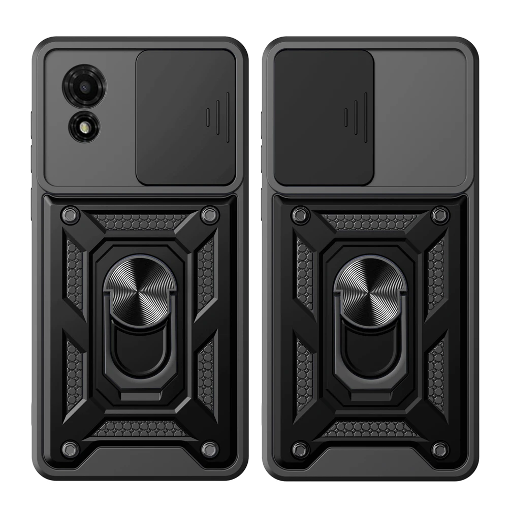 TCL 501용 케이스, 이중 보호(소프트 TPU+하드 PC), 낙하 방지, 지문 방지 휴대폰 커버