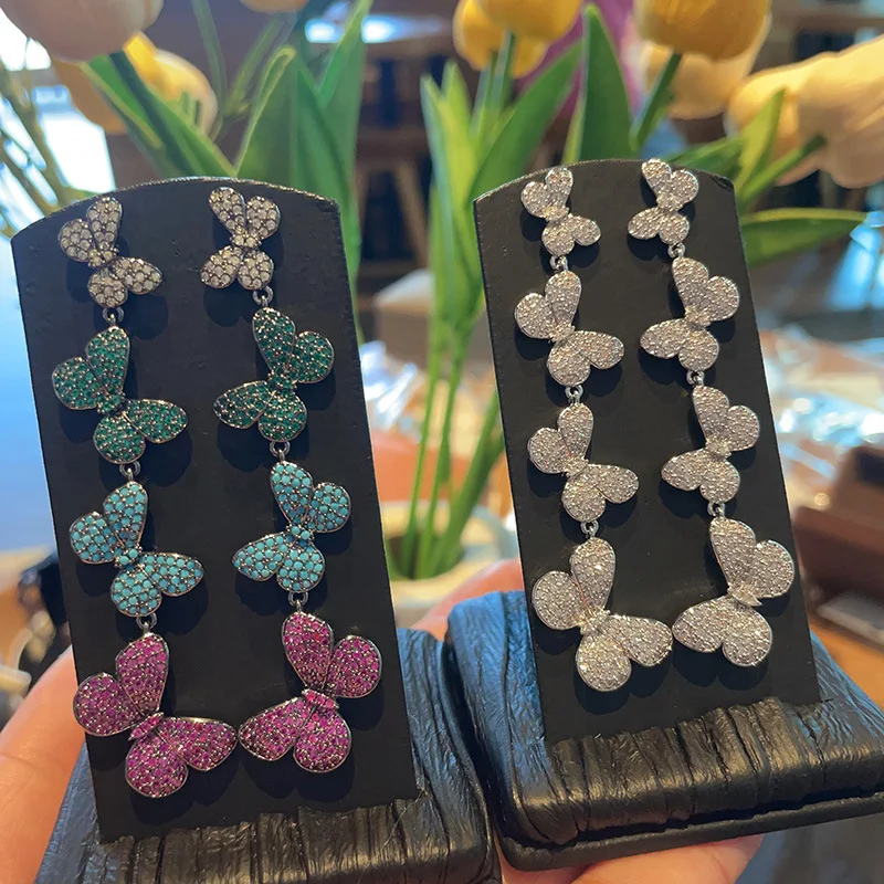 Bilincolor Pianpian Flying Butterfly Earrings