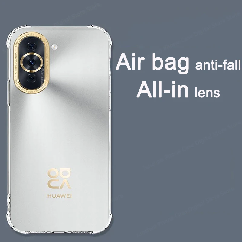 

Thickened Airbag Shockproof Clear Soft Tpu Phone Case For Huawei nova 10 case Transparent Back Cover for nova10 clear case