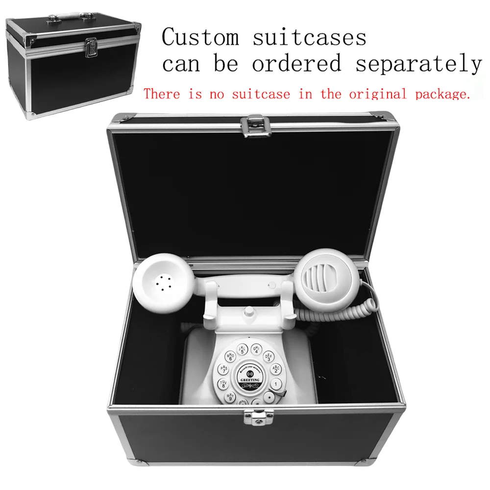 Wedding Audio Message Guest Book Phone Retro Rotary Style Antique Phone Message Recording Voice Recor For Wedding wedding audio guest book phone
