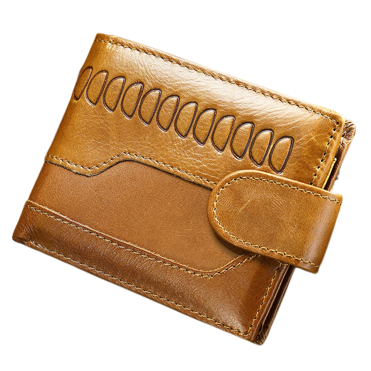 

Genuine Cow Leather Short Wallet for Men Designer Luxury Men's Wallets ID Bank Credit Card Holder Gifts for Man Father Boyfriend