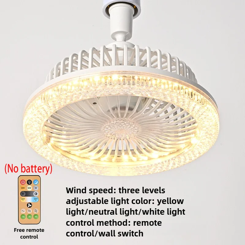 Sleek Remote-Controlled Ceiling Fan with Integrated LED Lighting