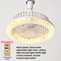 Sleek Remote - Controlled Ceiling Fan with Integrated LED Lighting (E27 85 - 265V)