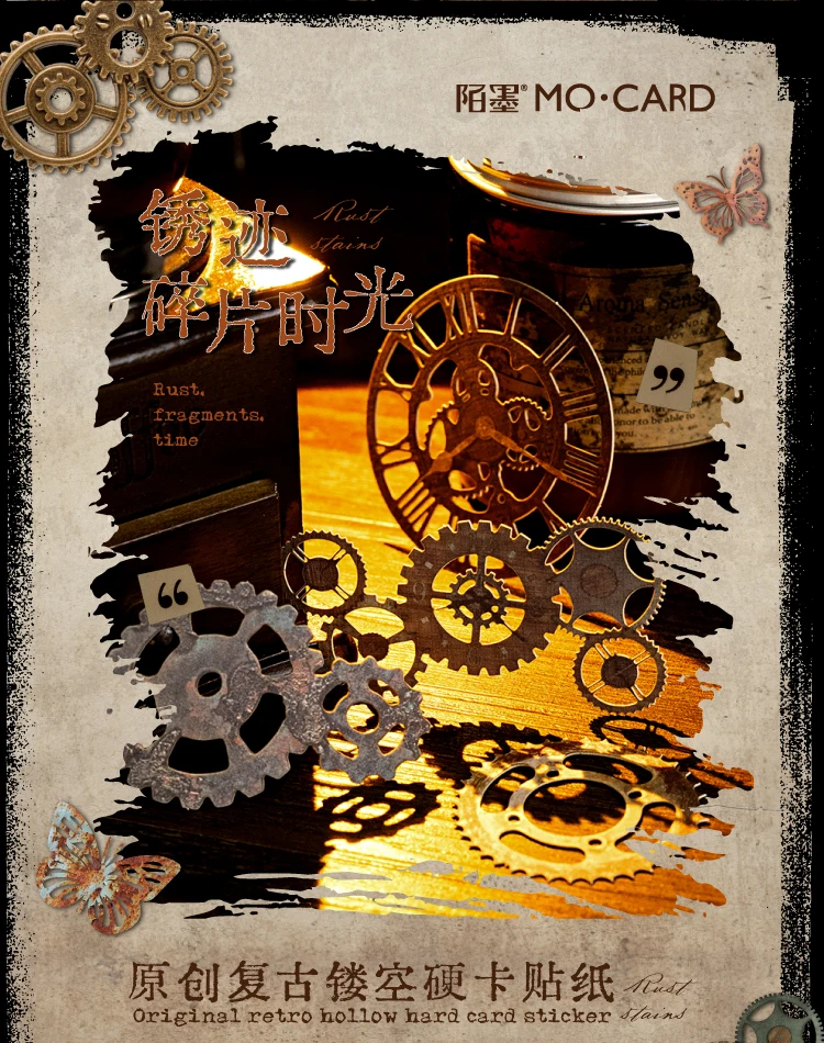 10 teile/paket Tuch muster aushöhlen aufkleber Materialien Collage Junk Journal DIY Scrapbooking Liefert Ästhetik Dekor Aufkleber – Detail 4