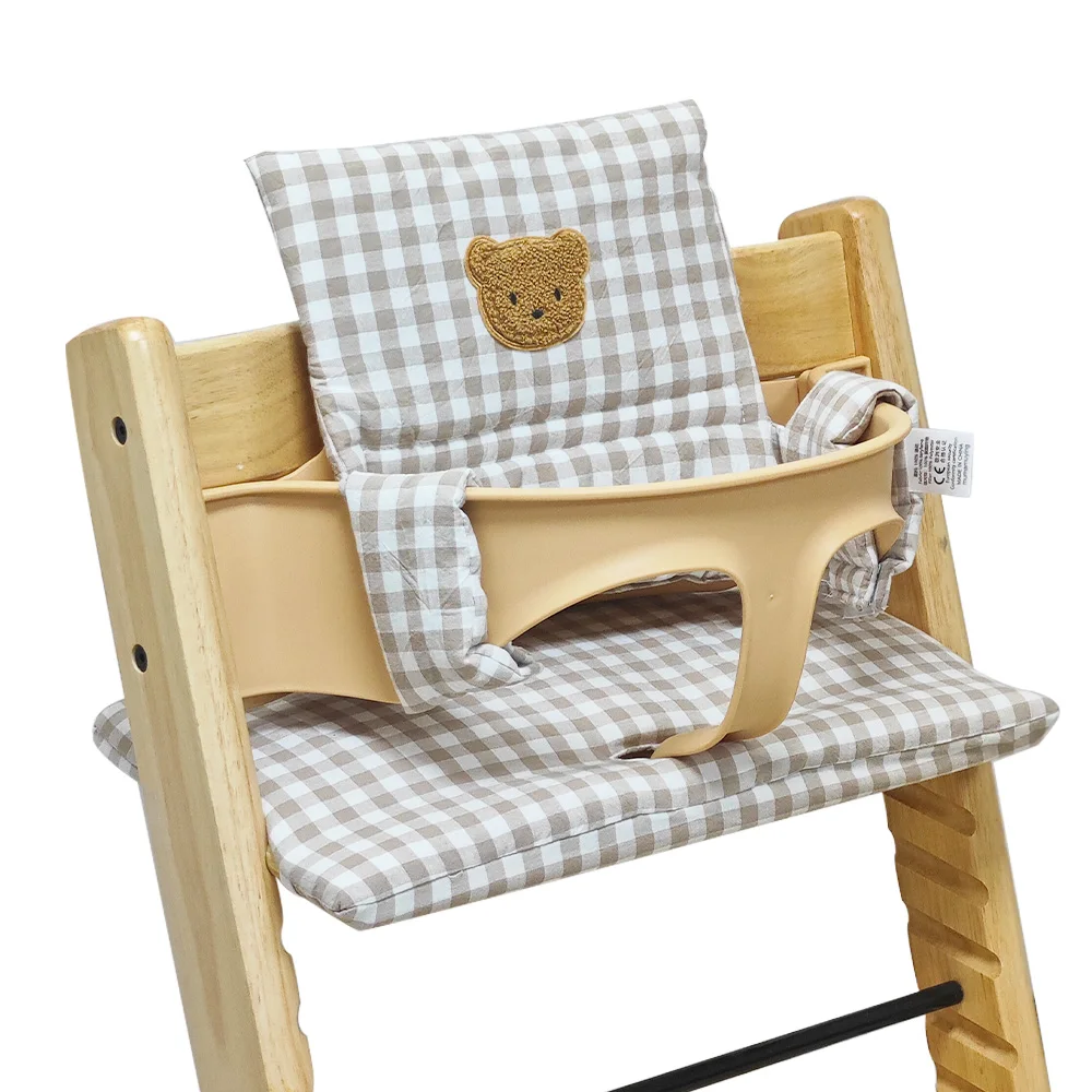 Seat Cushion for Infants Baby High Chair Cartoon Bear Chair Back and Seat High Accessories